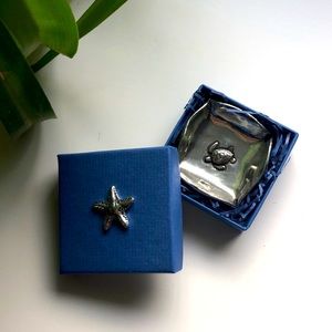 Silver Turtle Ring Holder